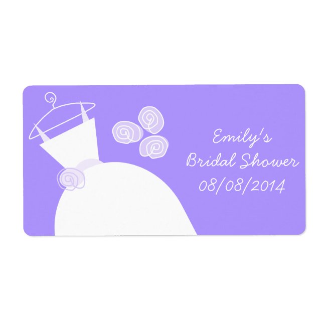 Hochzeitskleid Lila Brautparty horizontal (Vorne)