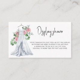 Hochzeitskleid mit Blume - Display-Dusche Begleitkarte