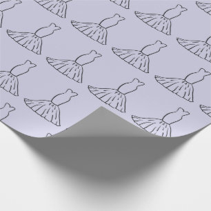 Hochzeitskleid Nahtloses Wrapping Paper für Brides Geschenkpapier