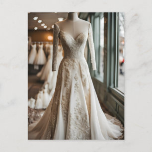 Hochzeitskleid, Postüberweisung Postkarte