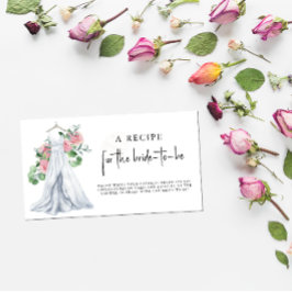Hochzeitskleid - Rezept für die zukünftige Braut Begleitkarte