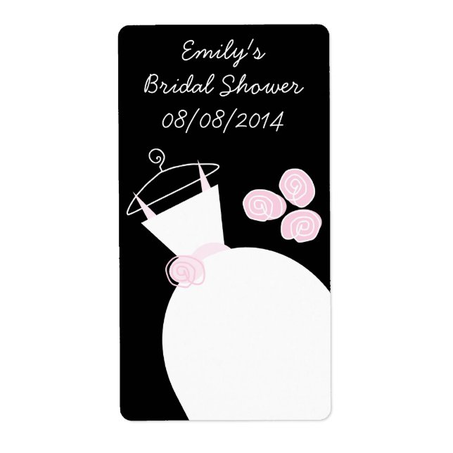 Hochzeitskleid Rosa "Brautparty" schwarz (Vorne)