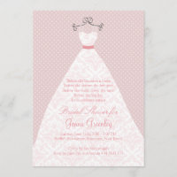 Hochzeitskleid, Rosen, rosa Polkapunkte