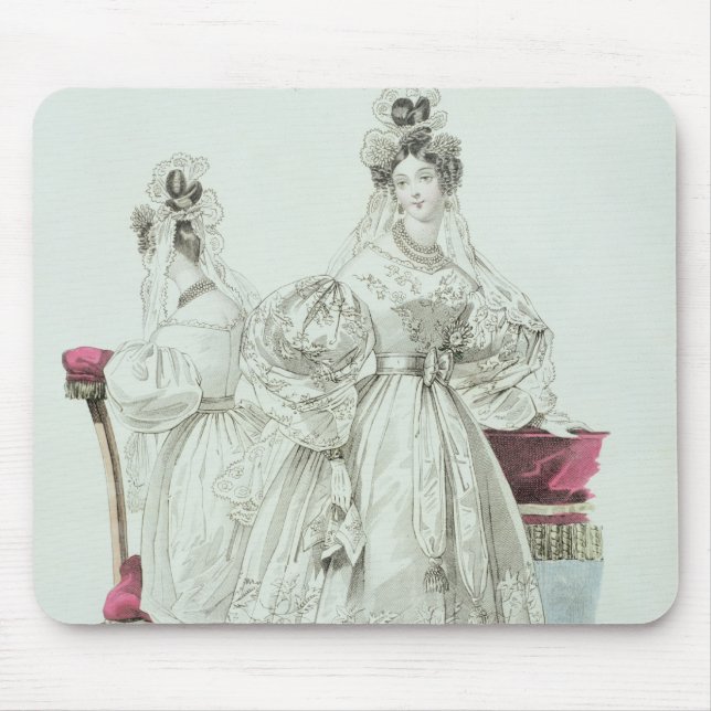 Hochzeitskleid, "Salons Le Follet Courrier Mousepad (Vorne)