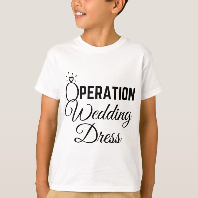 Hochzeitskleid Shopping Operation Hochzeitskleid T-Shirt (Vorderseite)