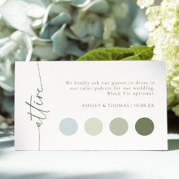 Hochzeitskleidung Beilagekarte Begleitkarte