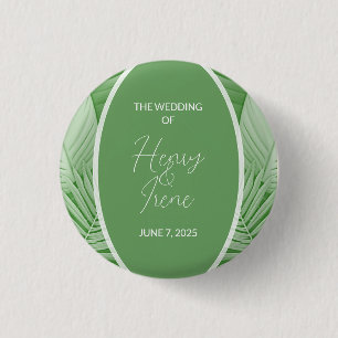 Hochzeitsknöpfe für tropische Bridale Button