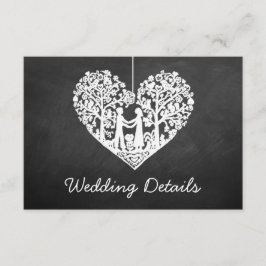 Hochzeitskollektion mit Hangherz Begleitkarte