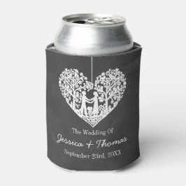 Hochzeitskollektion mit Hangherz Dosenkühler