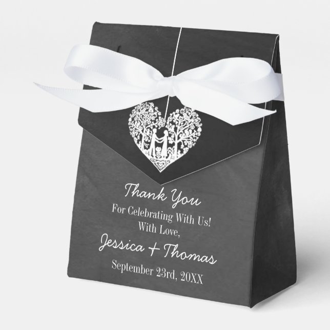 Hochzeitskollektion mit Hangherz Geschenkschachtel (Vorderseite)