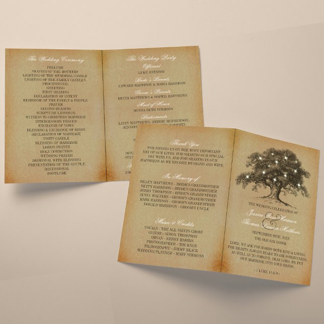 Hochzeitskollektion Vintage Alte Eiche - Programm (Von Creator hochgeladen)