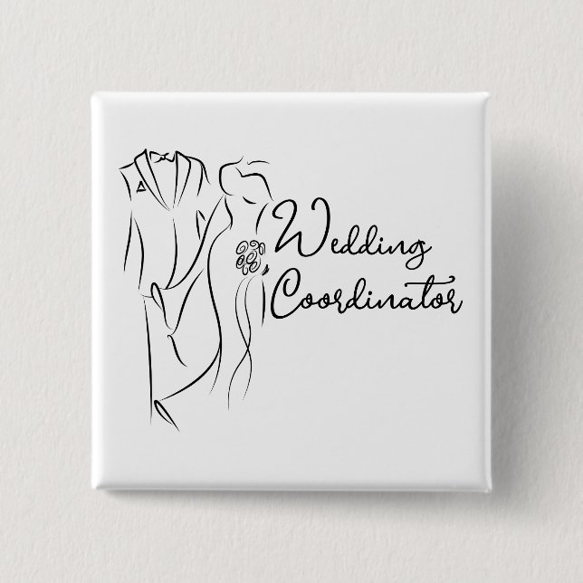Hochzeitskoordinator für Vermietung Button (Vorderseite)