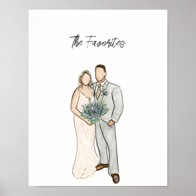 Hochzeitskopie Poster (Vorne)