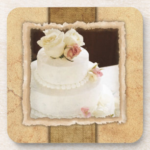 Hochzeitskorte Vintage Untersetzer
