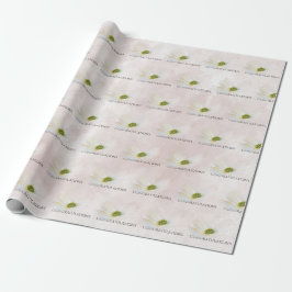 Hochzeitskosmos in Rosa Geschenkpapier