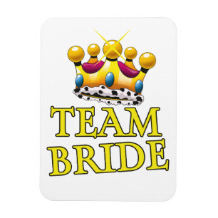 Hochzeitskrone Team Bride Magnet
