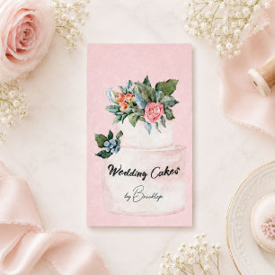 Hochzeitskuchen Bäckerei Blumengebäck Artistisch Visitenkarte