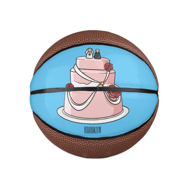 Hochzeitskuchen-Cartoon Mini Basketball (Vorderseite)