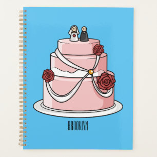 Hochzeitskuchen-Cartoon Planer