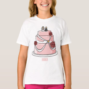 Hochzeitskuchen-Cartoon T-Shirt