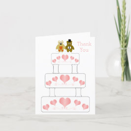 Hochzeitskuchen Dankeskarte