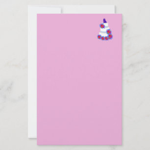 Hochzeitskuchen-Empfang Briefpapier