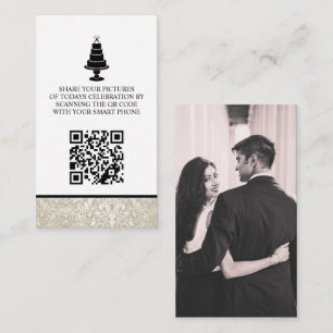 Hochzeitskuchen Foto Sharing Begleitkarte