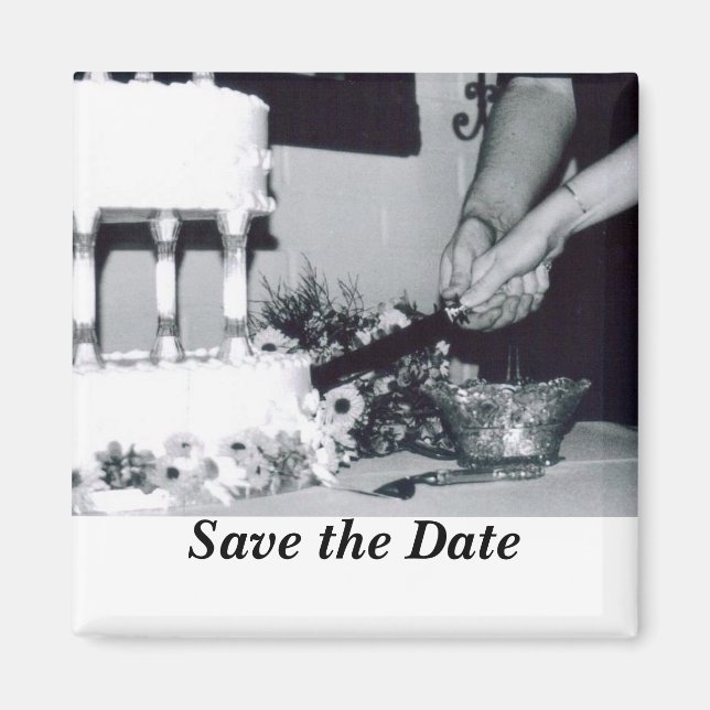 Hochzeitskuchen Magnet (Vorne)