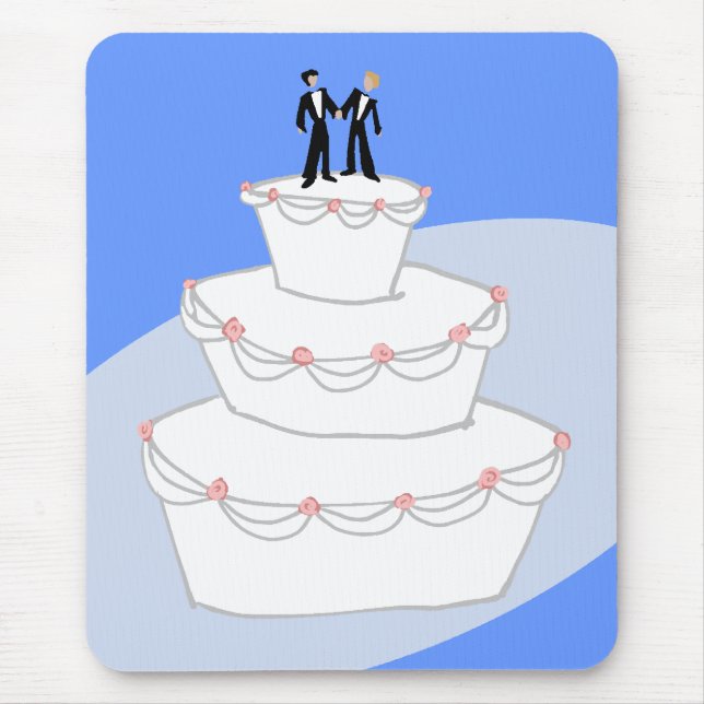 Hochzeitskuchen Mousepad (Vorne)