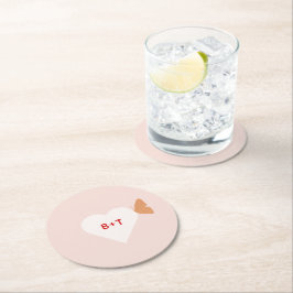 Hochzeitskuchen Runder Pappuntersetzer