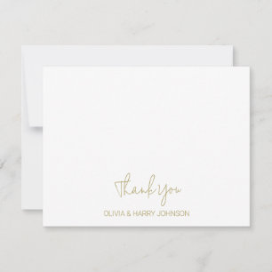 Hochzeitskunde Danke Chic White Flat Note Card Mitteilungskarte