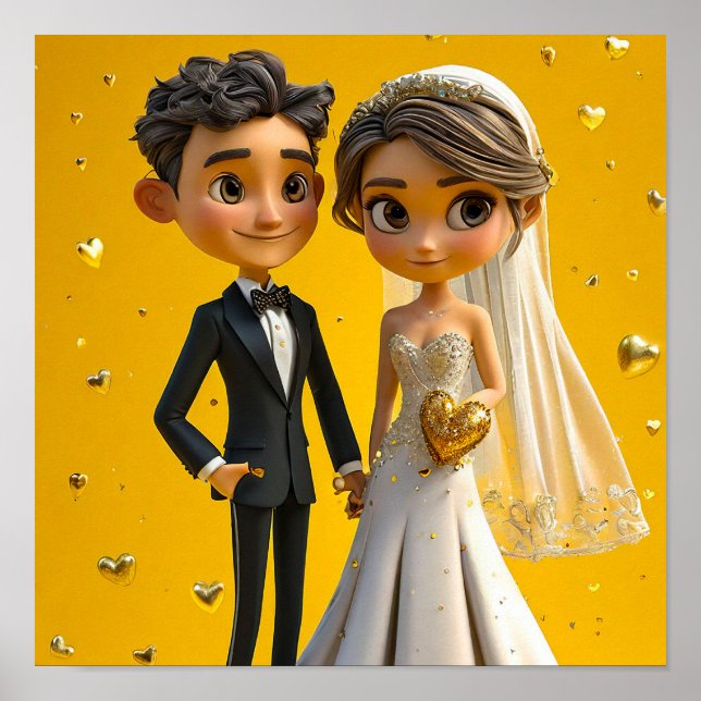 Hochzeitskunst Poster (Vorne)