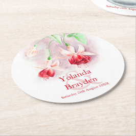 Hochzeitskunst-Untersetzer Runder Pappuntersetzer