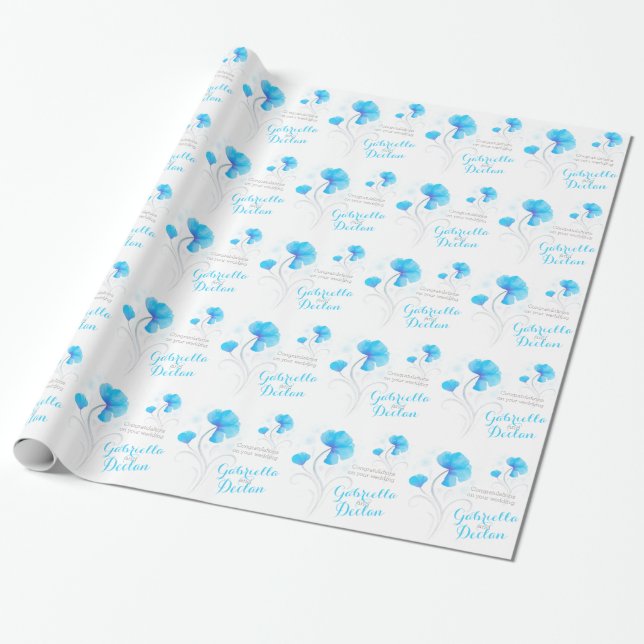 Hochzeitskunst-Wildblume Geschenkpapier (Ungerollt)