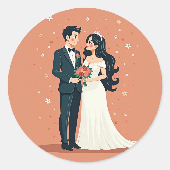 Hochzeitskuppel - Romance Stickers (Vorderseite)