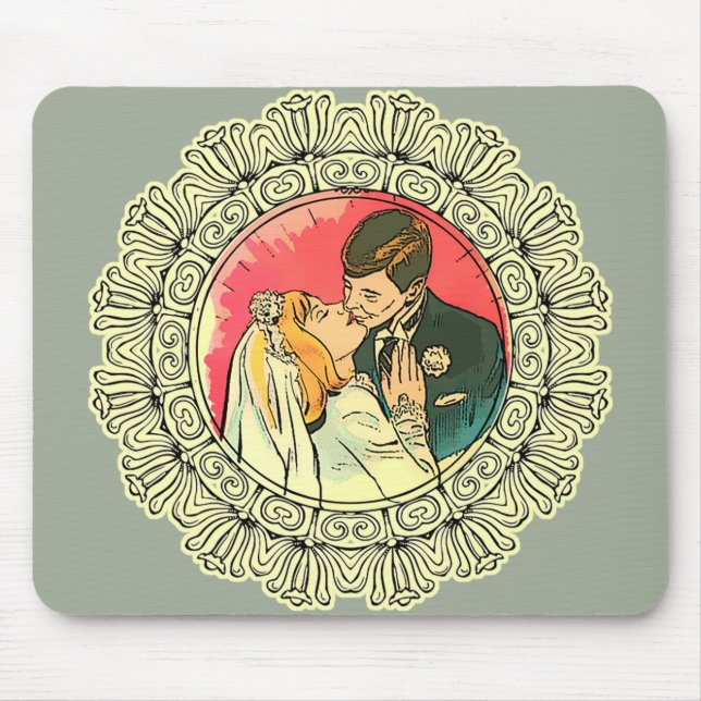 Hochzeitskuss Mousepad (Vorne)
