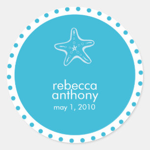 Hochzeitslabel Runder Aufkleber