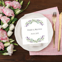 Hochzeitslavender eucalyptus grüne serviette