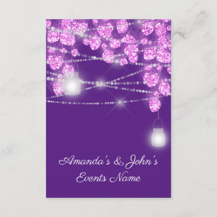 Hochzeitslichter Gläser Glitter Lila Rosa Violett Einladung
