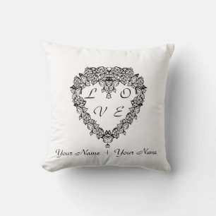 Hochzeitsliebe & Bilderrahmen Kissen