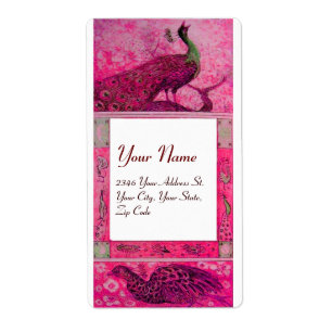 Hochzeitsliebe Pfauen, rot fuchsia rosa weiß