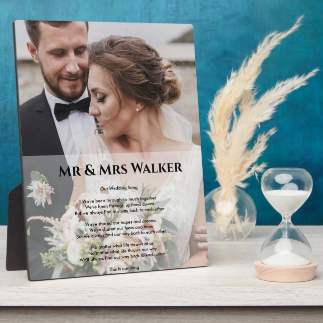 Hochzeitslied Texte Foto Fotoplatte (Seite)