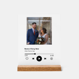 Hochzeitslied und Foto-Acrylschild Acrylschild