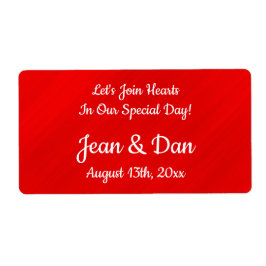 Hochzeitslieferung für personalisierten Roten Glam
