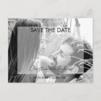 Hochzeitslima B/W Foto Save the Date