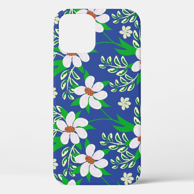 Hochzeitslima: Hintergrund der blumigen Einladung Case-Mate iPhone Hülle (Rückseite)