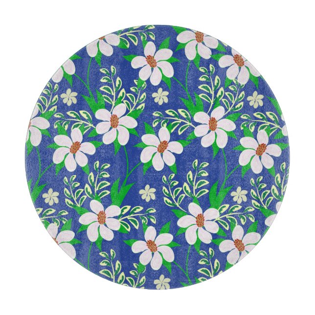 Hochzeitslima: Hintergrund der blumigen Einladung Schneidebrett (Vorderseite)