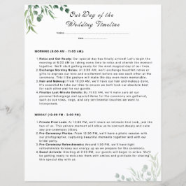 Hochzeitsliste - Tag des Hochzeitsplaners