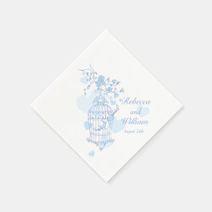 Hochzeitslittschuhe Serviette