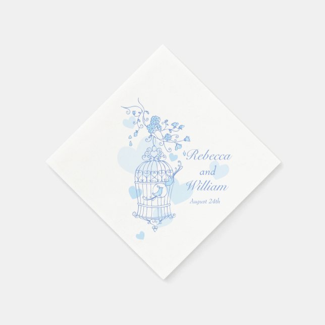 Hochzeitslittschuhe Serviette (Ecke)